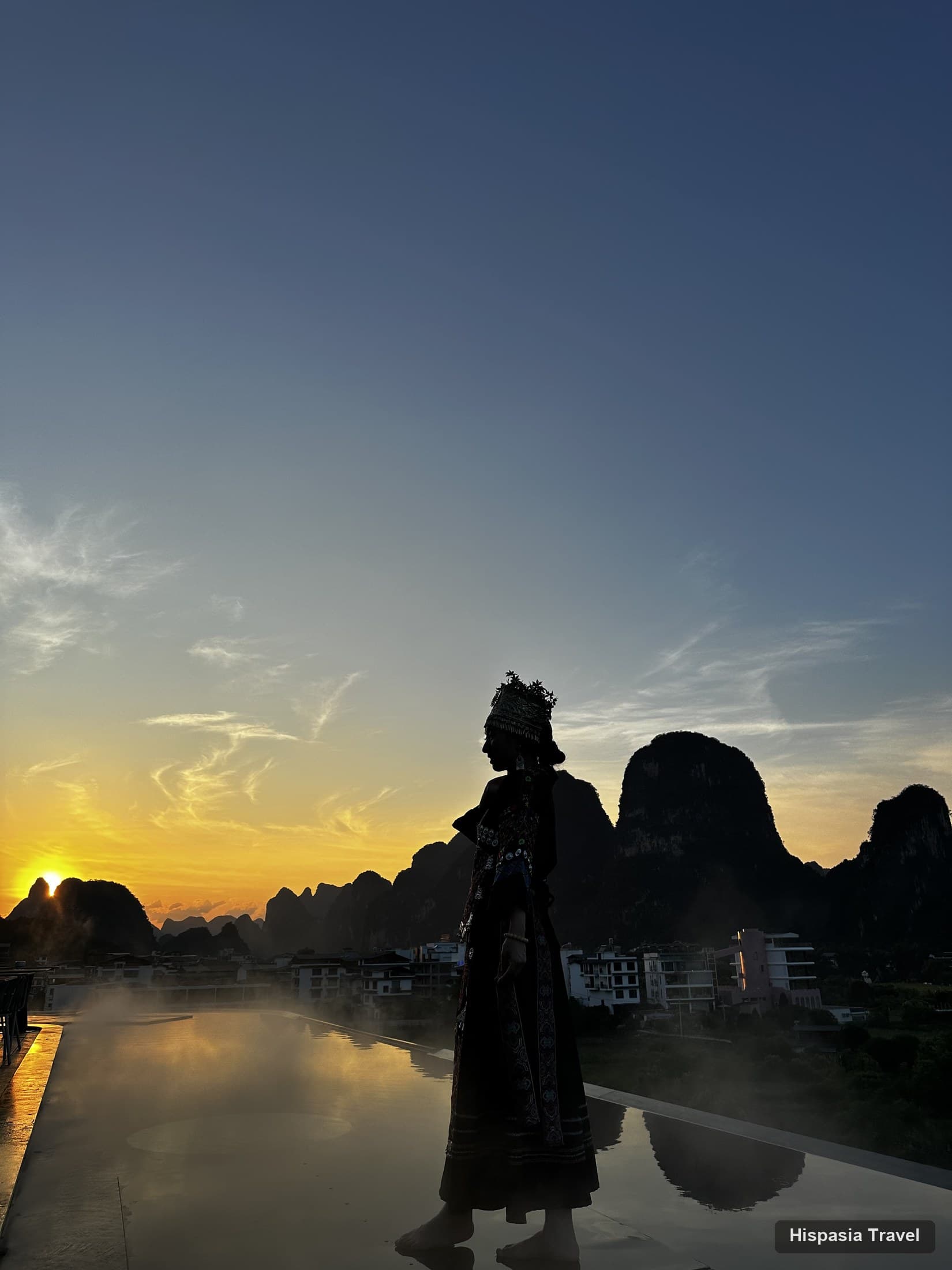 Foto propia de Hispasia Travel: Atardecer en Yangshuo, Foto con Vestido Tradicional